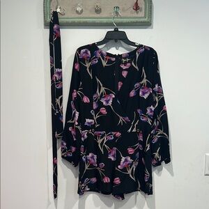 Yumi Kim silk Floral Black Women's Top size large women’s